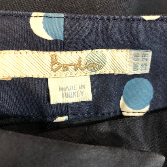 Boden Richmond Navy Blue Pants Size 2R Ankle Cropped #i25 - Picture 7 of 9